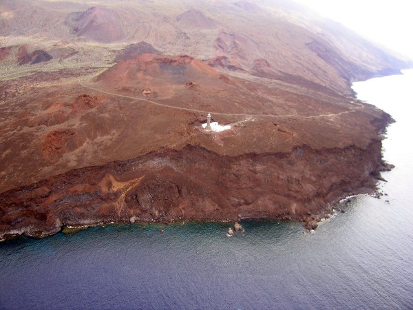 Imagen aérea del Faro de Orchilla.