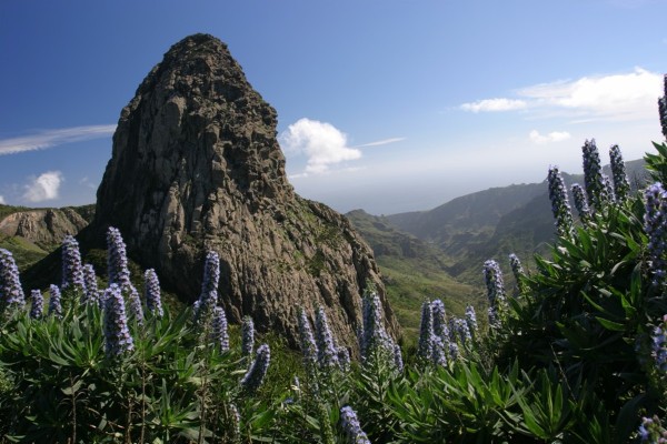 Roque de Agando en La Gomera.