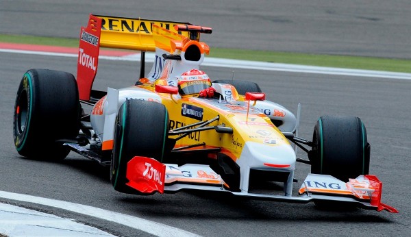 El piloto español de Fórmula Uno Fernando Alonso, de la escudería Renault