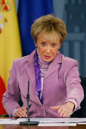 La vicepresidenta primera del Gobierno, María Teresa Fernández de la Vega.