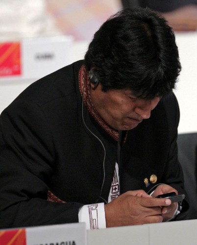 El presidente de Bolivia, Evo Morales.