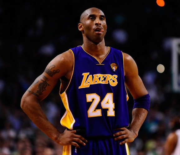 El jugador Kobe Bryant de los Lakers.