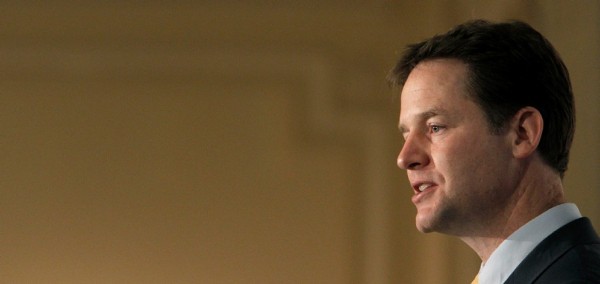 El viceprimer ministro del Reino Unido, Nick Clegg.
