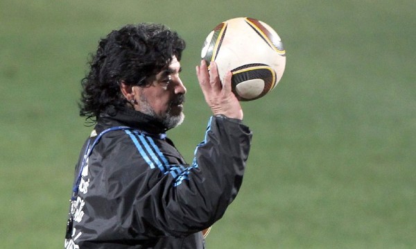 El seleccionador argentino, Diego Maradona.