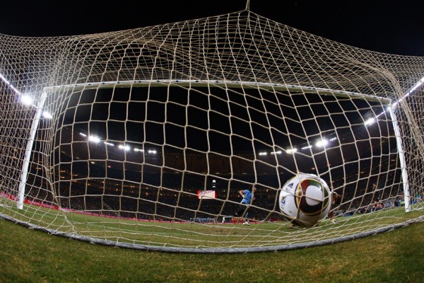 Gol en el estadio Soccer City de Johannesburgo (Sudáfrica). 