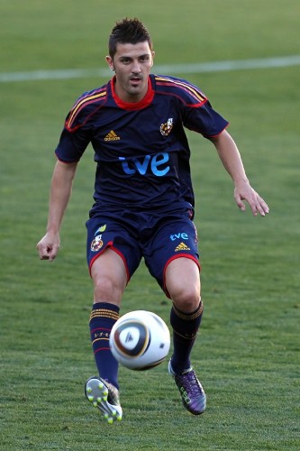 El jugador de la selección de España David Villa.