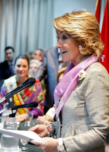 La presidenta de la Comunidad de Madrid, Esperanza Aguirre.