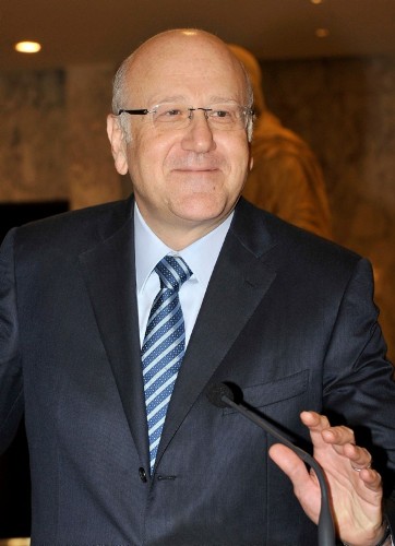 El ex primer ministro de Líbano Najib Mikati.