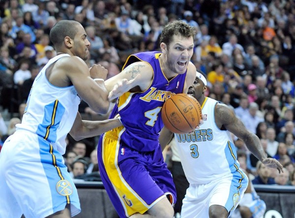 El jugador de Los Ángeles Lakers, Luke Walton.