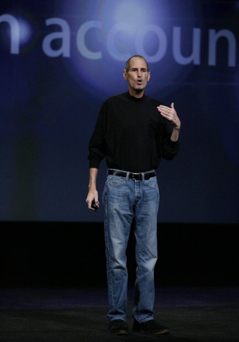 El director de Apple Inc., Steve Jobs.
