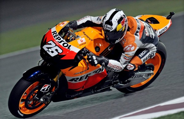 El piloto español de MotoGP Dani Pedrosa, del equipo Repsol Honda.