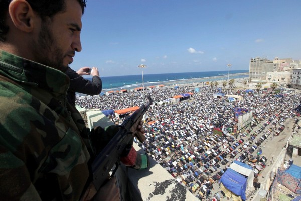 Un soldado rebelde libio.