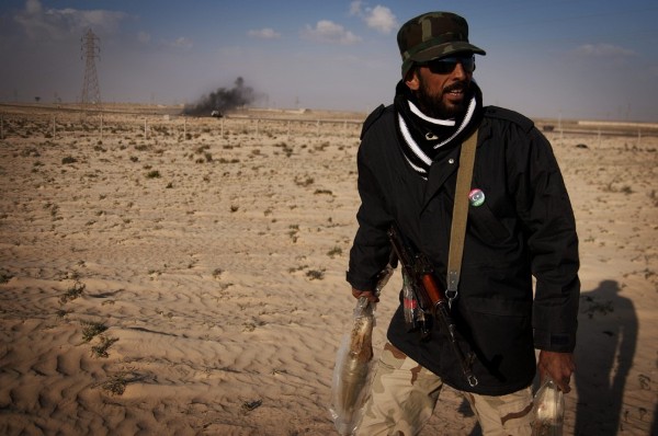 Un soldado rebelde libio.