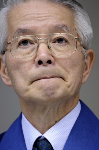 El director de la compañía eléctrica Tokyo Electric Power Co. (Tepco), Tsunehisa Katsumata.