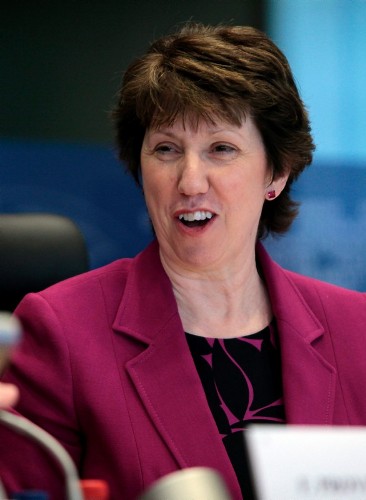 La jefa de la diplomacia europea, Catherine Ashton.