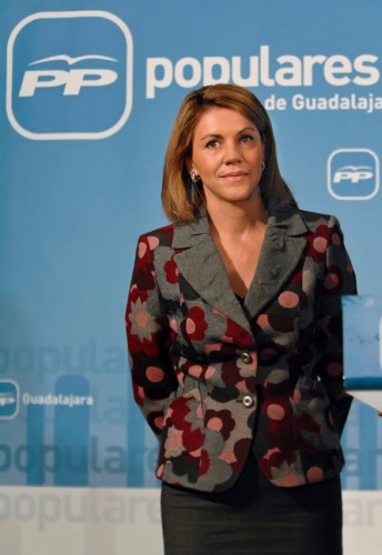La secretaria general del PP y candidata a la Presidencia de Castilla-La Mancha en las elecciones autonómicas, María Dolores de Cospedal.