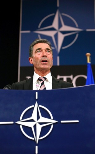 Anders Fogh Rasmussen, secretario general de la Organización de Tratado del Atlántico Norte (OTAN).