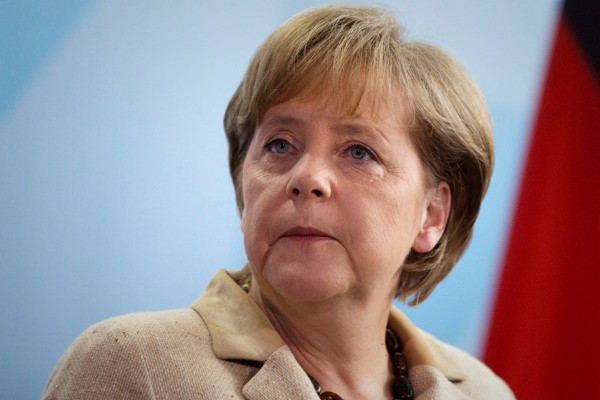 La canciller alemana, Angela Merkel, habla en rueda de prensa sobre la muerte de Osama bin Laden, anunciada por el presidente estadounidense, Barack Obama.