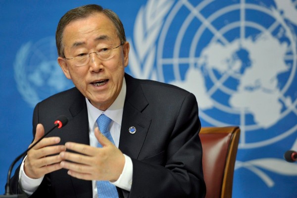 El secretario general de Naciones Unidas, Ban Ki-moon.