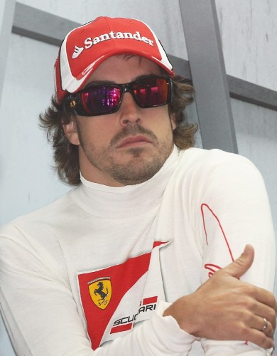 El piloto español de la escudería Ferrari, Fernando Alonso.