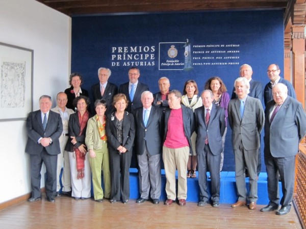 El jurado del Premio Príncipe de Asturias de las Letras.