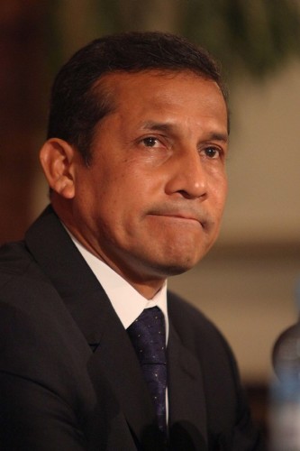El candidato presidencial peruano Ollanta Humala.