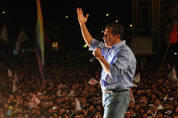 El candidato nacionalista Ollanta Humala.