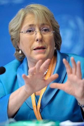 La ex presidenta chilena y directora de la agencia de la ONU para las mujeres, Michelle Bachelet.