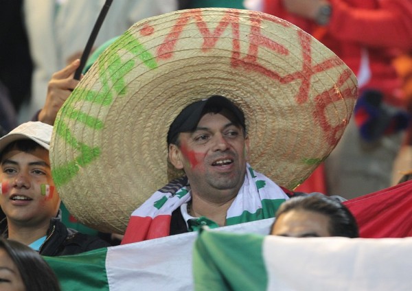 Un simpatizante de la selección de fútbol mexicana.