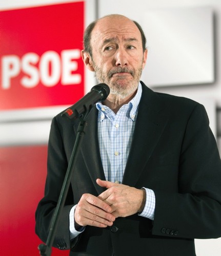 El vicepresidente primero del Gobierno y candidato a las primarias del PSOE, Alfredo Pérez Rubalcaba.