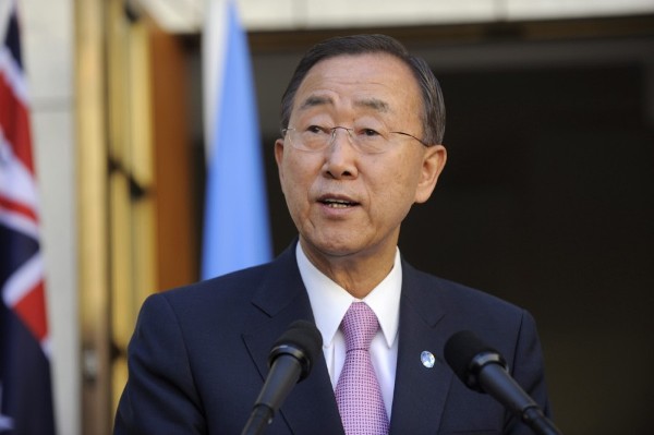 El secretario general de la ONU, Ban Ki-Moon.
