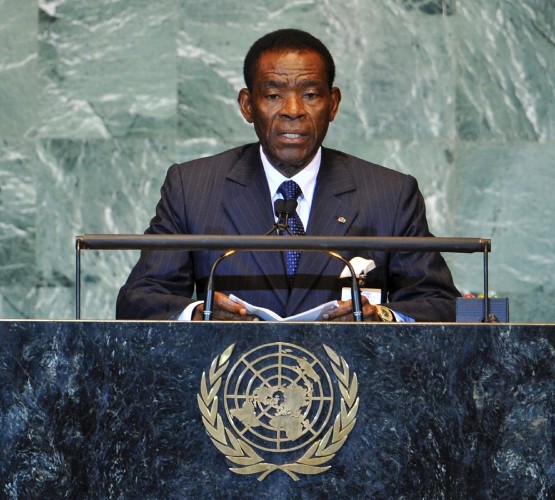 El presidente de Guinea Ecuatorial, Teodoro Obiang Nguema.
