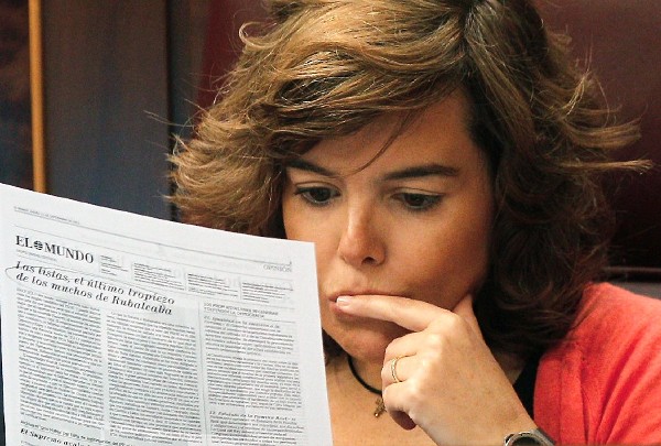 La portavoz del PP en el Congreso de los Diputados, Soraya Sáenz de Santamaría.