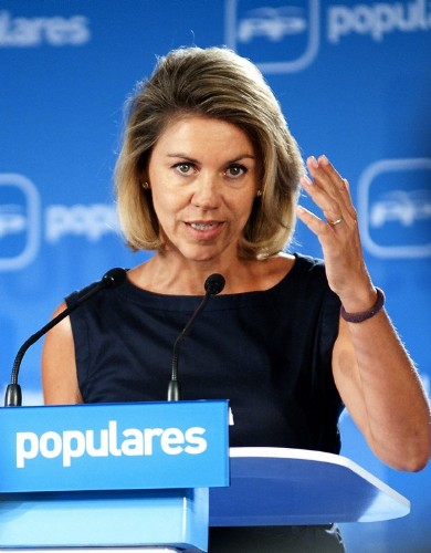 La presidenta de Castilla-La Mancha y secretaria general del PP.
