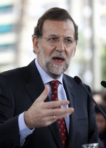 2011. El presidente del Partido Popular, Mariano Rajoy , durante un acto con jóvenes celebrado en Córdoba, en donde ha reclamado 