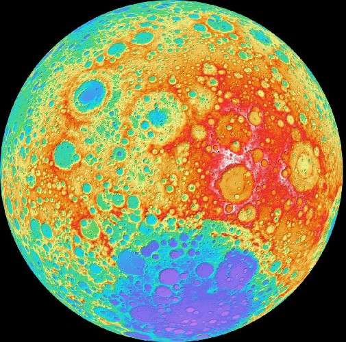 Imagen enviada por la sonda Lunar Reconnaissance Orbiter (LRO).