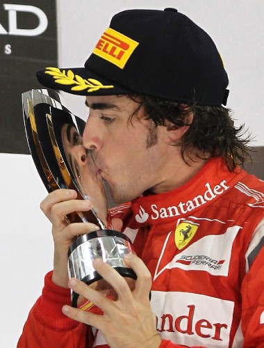 El piloto español de la escudería Ferrari.