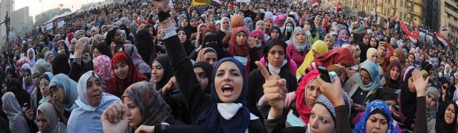Protestas en El Cairo.