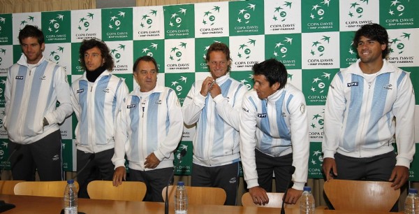 Los tenistas argentinos.