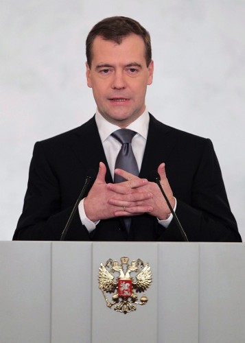 El presidente ruso, Dmitri Medvédev.