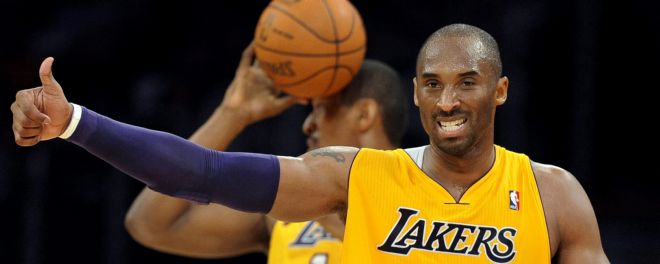 El jugador de los Lakers Kobe Bryant.