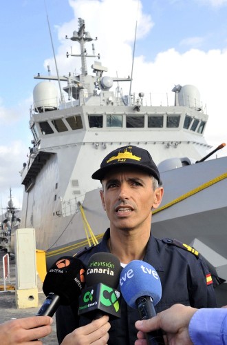 El capitán de navío Vicente Rubio, comandante del nuevo patrullero oceánico 