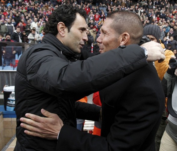 El entrenador del Atlético de Madrid, el argentino Diego 