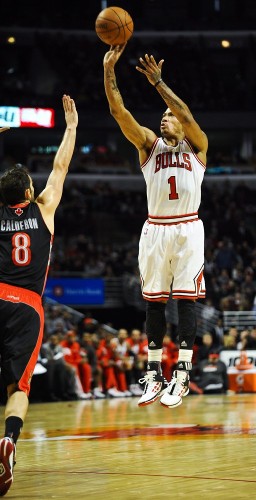 El jugador de Chicago Bulls Derrick Rose.