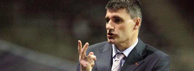 El entrenador del Valencia, Velimir Perasovic.