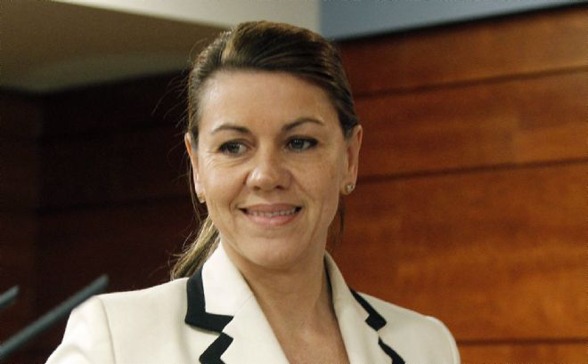 La secretaria general del PP y presidenta de Castilla-La Mancha, María Dolores de Cospedal.