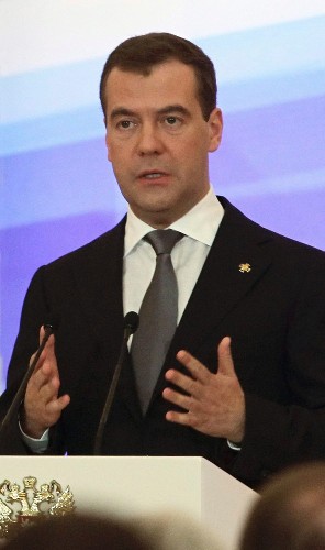 El presidente de Rusia, Dmitri Medvédev.
