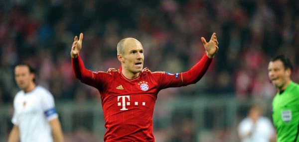 El jugador holandés del Bayern Arjen Robben.