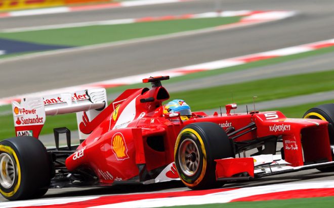 El piloto español de Fórmula Uno Fernando Alonso, de Ferrari.
