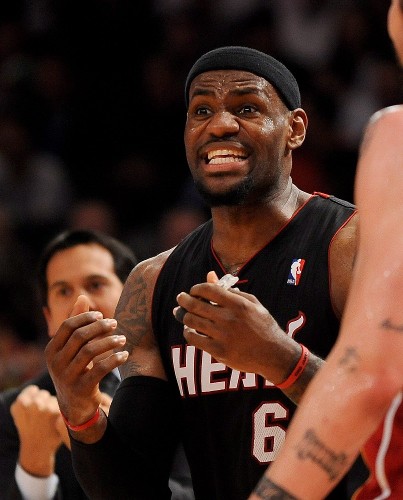 El jugador de Heat LeBron James.